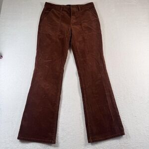 Sanctuary Pants Womens 29 Brown Corduroy Straight Leg Casual Khakis Pockets